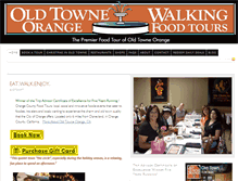 Tablet Screenshot of oldtownorangewalkingfoodtours.com